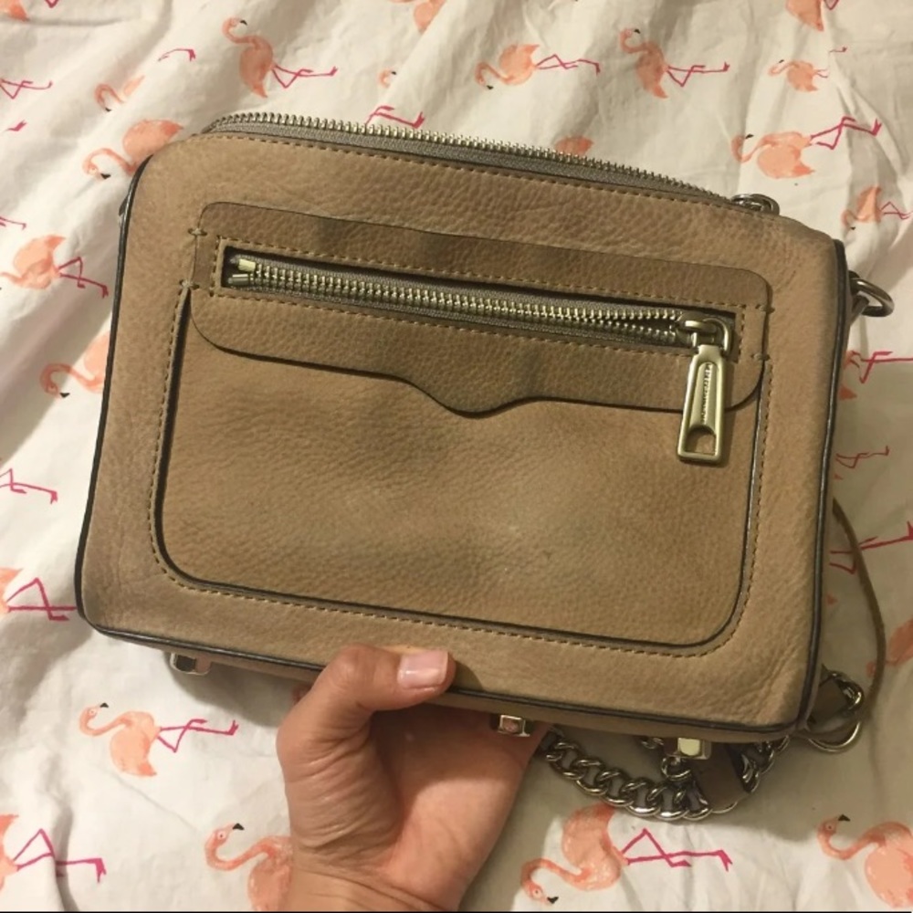 Brown suede purse